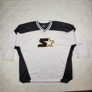 Starter Hockey Vintage‎ black and white Jersey men's XL